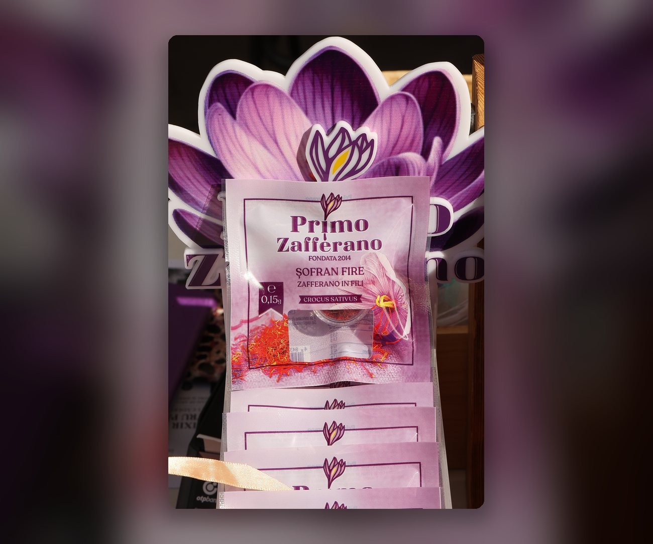 Пакетик Primo Zafferano с 0,15 г рылец шафрана из Молдовы